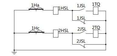 JSL-11繼電器構成的去分流操作機構的保護原理圖