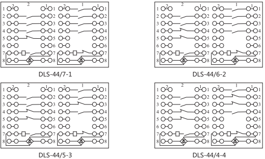 DLS-42/9-1雙位置繼電器內部連接線圖片3